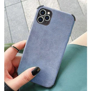 Iphone 14 Pro Max Köşe Korumalı Antik Deri Telefon Kılıfı