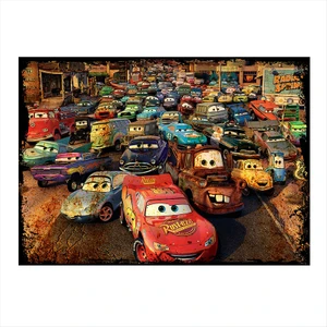 Ahşap Tablo Şimşek Mcqueen 50Cm x 70Cm