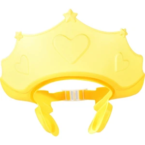 Tpe Bebek Duş Banyo Kapakları Yıkama Saç Kalkanı Çocuklar Duş Şampuan Vizör Şapkası Sarı (Yurt Dışından)