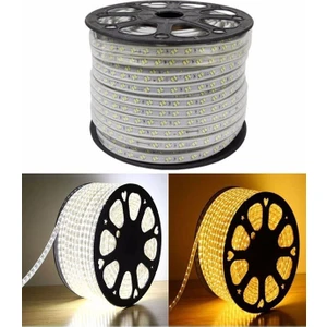 Çift Şeritli 3 (Gün Işığı,Beyaz)Renkli Esnek Hortum Led + 220V FIŞ/2,3,4,5,10,15,20,25,50,100 Metre