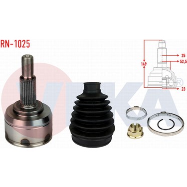 Otoco Dacıa Dokker 1.5 Dcı 25X23X52,5 Uzunluk 149MM 2012- Fiyatı