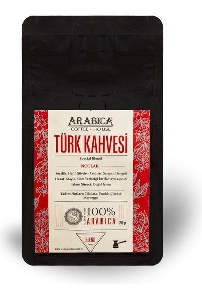 Arabica Coffee House Türk Kahvesi 250 gr