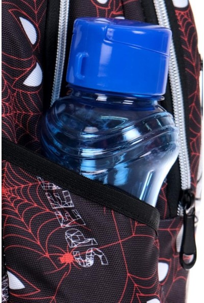 7K Çekçekli 3'lü Okul Seti Örümcek Adam Desenli Ilkokul Çantası Beslenme Çantası Kalemlik