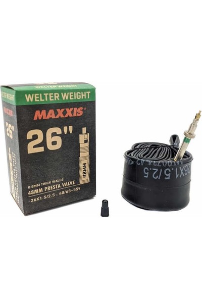 Maxxis 26X1.50-2.50 Welter Weight Ince Sibop Iç Lastik 48MM Presta Iç Lastik
