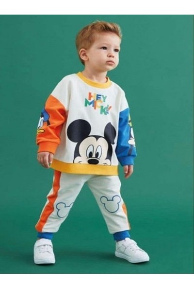 Janjan Kostüm Mickey Mouse Hey Disney Çocuk Eşofman Takımı