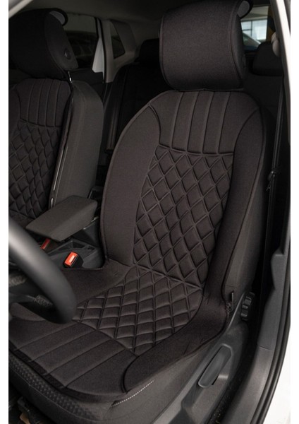 Fiat Punto Uyumlu Oto Koltuk Minderi Ön 2'li Set Elegance Siyah