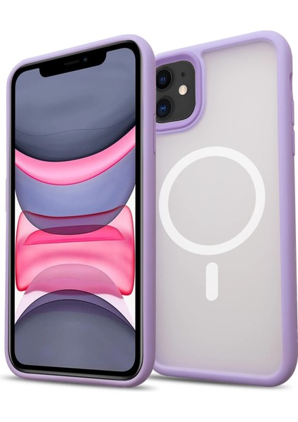 Apple iPhone 11 Magsafe BOLD Anti-Shock Kılıf - Lila