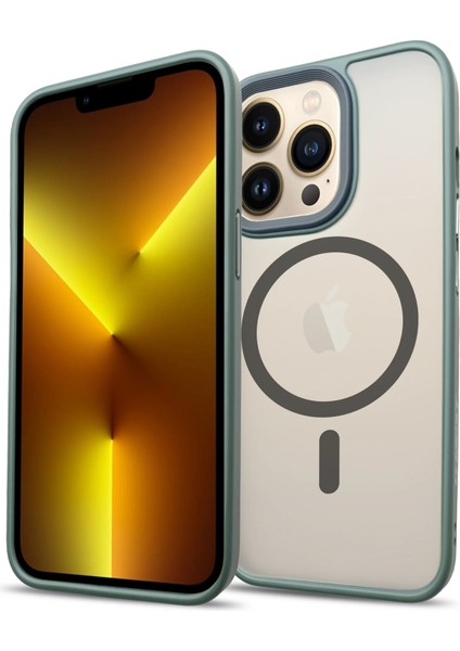 Apple iPhone 13 Pro Magsafe BOLD Anti-Shock Kılıf - Koyu Yeşil modelleri