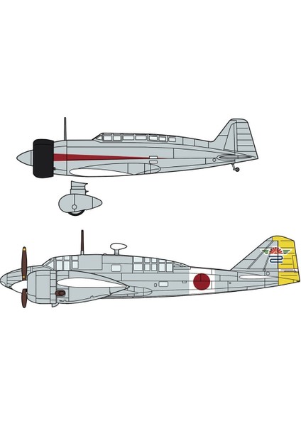 02243 1/72 Mitsubishi KI15-I Type 97 (Babs) & KI46-II/III Type 100 Command Recon. Plane (Dinah) (Two Kits In The Box)