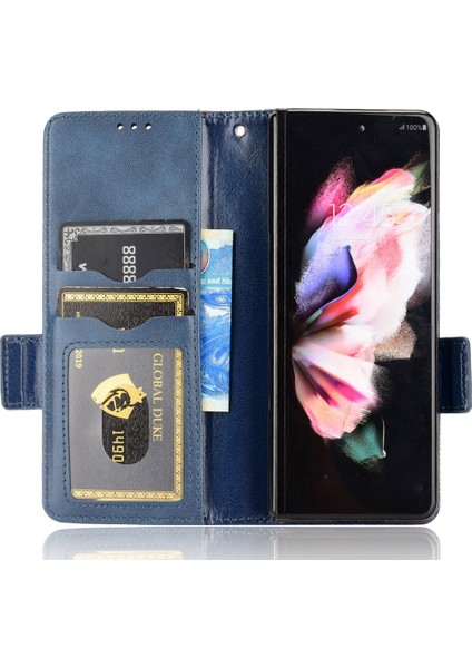 Samsung Galaxy Z Fold 4 Için Telefon Kılıfı - Mavi (Yurt Dışından)