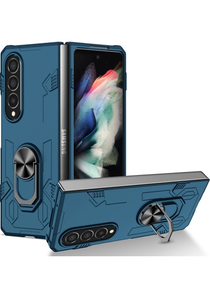 Samsung Galaxy Z Fold 4 Için Telefon Kılıfı - Koyu Mavi (Yurt Dışından)