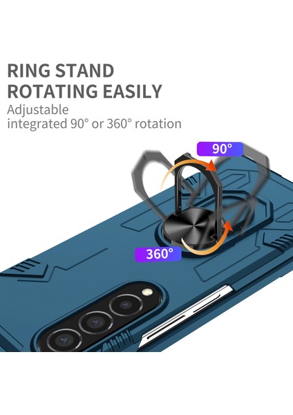 Samsung Galaxy Z Fold 4 Için Telefon Kılıfı - Koyu Mavi (Yurt Dışından)