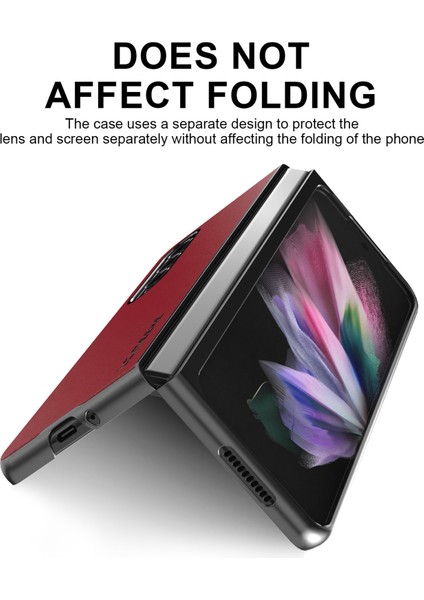 Samsung Galaxy Z Fold 4 Için Telefon Kılıfı - Kırmızı (Yurt Dışından) fırsatları