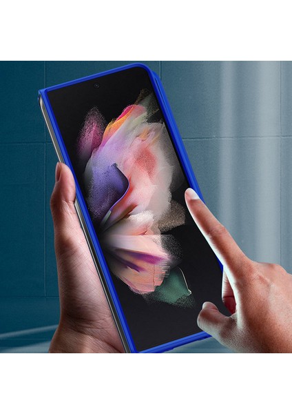 Samsung Galaxy Z Fold 3 Için Telefon Kılıfı - Mavi (Yurt Dışından)