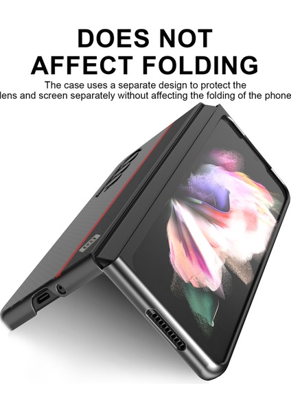 Samsung Galaxy Z Fold 3 Için Telefon Kılıfı - Siyah (Yurt Dışından)