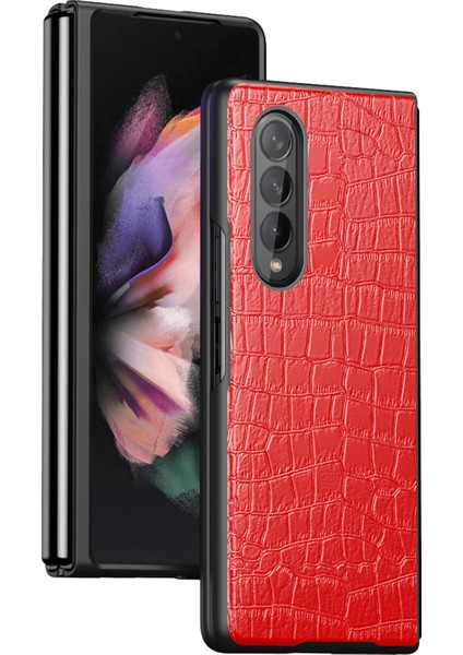 Samsung Galaxy Z Fold 4 Için Telefon Kılıfı - Kırmızı (Yurt Dışından)