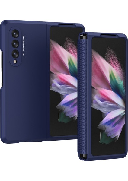 Samsung Galaxy Z Fold 3 Için Telefon Kılıfı - Mavi (Yurt Dışından)