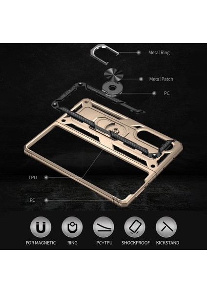 Samsung Galaxy Z Fold 3 Için Telefon Kılıfı - Altın (Yurt Dışından) fırsatları