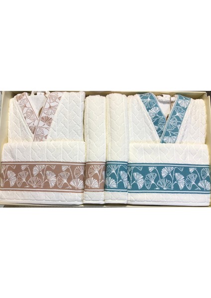 Loseta Aile Bornoz Seti Bej-Mint