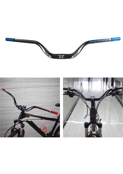 Dağ Bisikleti Gidon 31.8mm Riser Bar Bisiklet Merhaba Rise Gidon Bar Parçaları 720MM Mavi (Yurt Dışından)