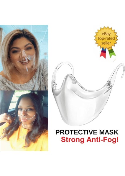 1 Adet Temizle Plastik Yüz Gözlük Tarzı Visor Şeffaf Sheild (Yurt Dışından)