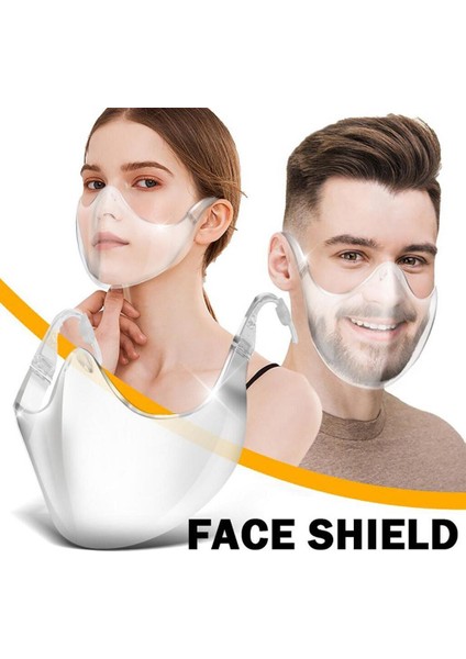1 Adet Temizle Plastik Yüz Gözlük Tarzı Visor Şeffaf Sheild (Yurt Dışından)