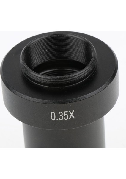 0.35 Mercek C Monte Mikroskop Siyahı Için Ek Lens Adaptörü (Yurt Dışından)