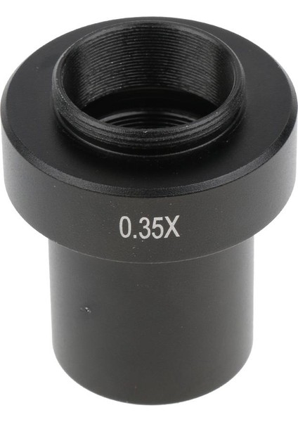 0.35 Mercek C Monte Mikroskop Siyahı Için Ek Lens Adaptörü (Yurt Dışından)