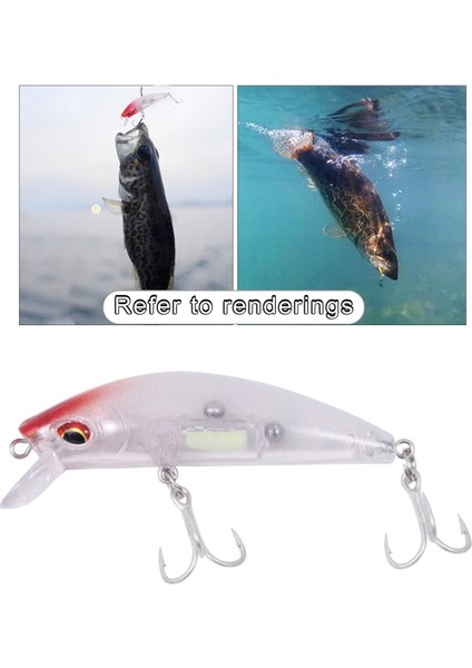 Balıkçılık Lures Yüzer Topwater Lure Gerçekçi Poppers Bas Beyaz Geri Swimbait (Yurt Dışından)