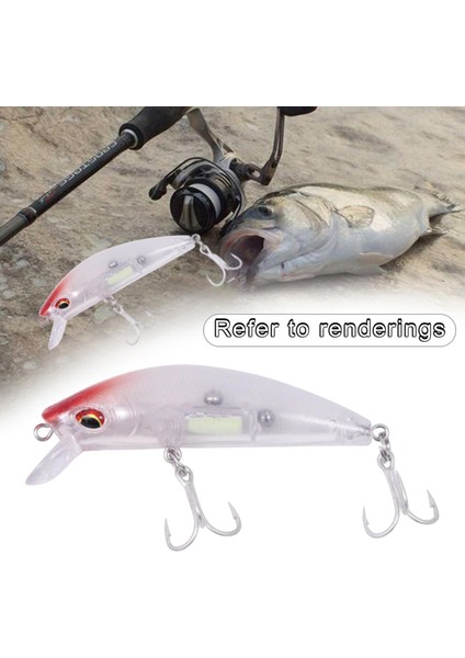 Balıkçılık Lures Yüzer Topwater Lure Gerçekçi Poppers Bas Beyaz Geri Swimbait (Yurt Dışından)