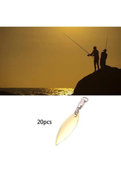 20 Balıkçılık Lures Balıkçılık Aksesuarları Set Tuzlu Su Bas Yapay Yem Altın M (Yurt Dışından)
