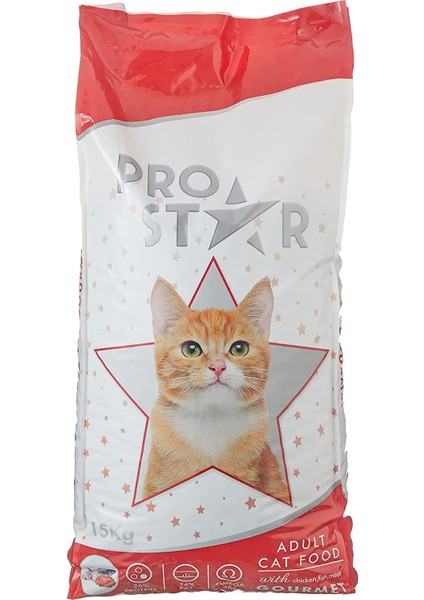 Pro Star Yetişkin Kedi Maması Gurme 15 kg