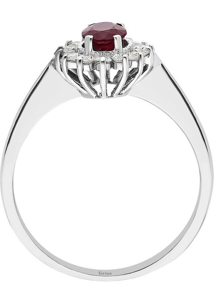 Pırlanta ve Oval Yakut Taşlı Anturaj Yüzük 0404R0012 modelleri