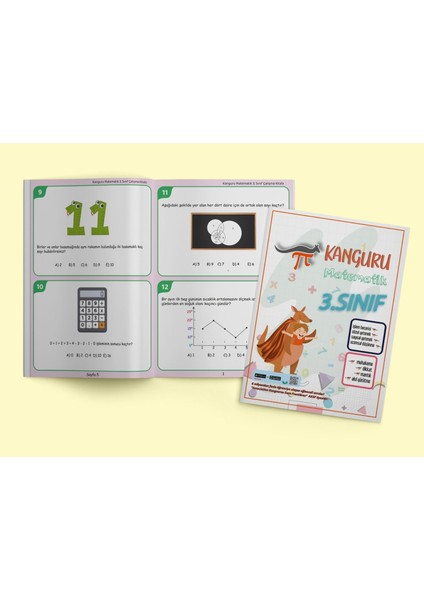 Kanguru Matematik 3. Sınıf Çalışma Kitabı + Dijital Kitap