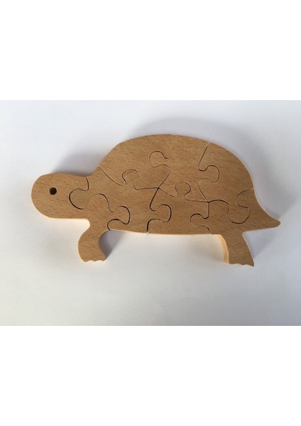 Ahşap Oyuncak Puzzle Kaplumbağa