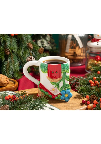 Yılbaşı Flowery Home Dolomite Kupa 200 ml Renkli modelleri