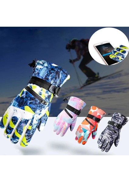 Su Geçirmez Dokunmatik Kayak Snowboard Eldiveni