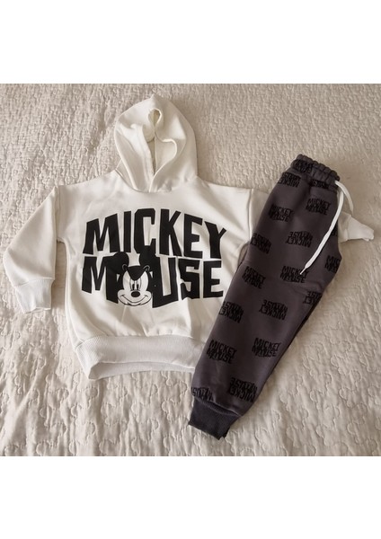 Mickey Mause Disney Kapşon Çocuk Eşofman Takımı modelleri