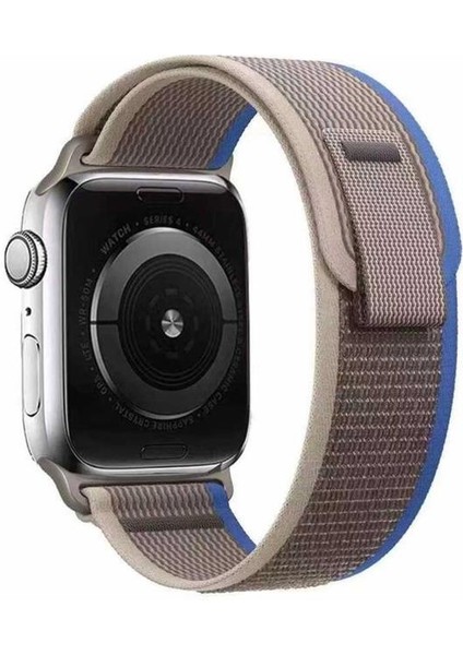 Apple Watch 40MM Renkli ​​​​krd-77 Örgülü Hasır Tokalı Kordon