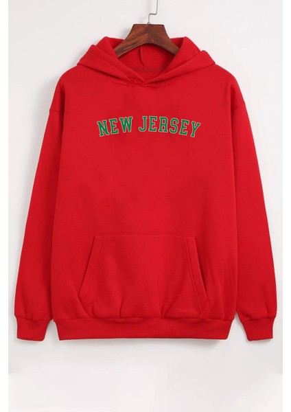 New Jersey Baskılı Sweatshirt
