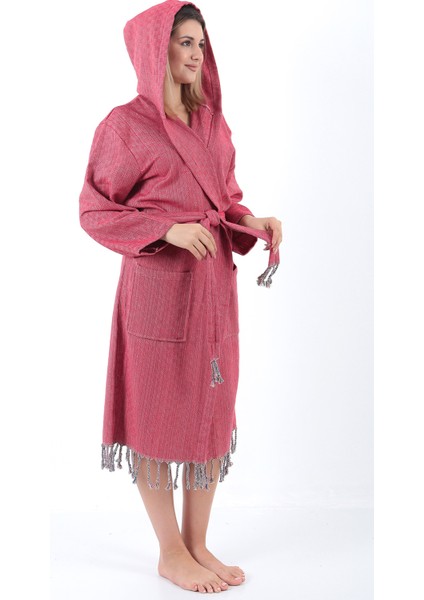 Liva Peştemal Bornoz Kırmızı