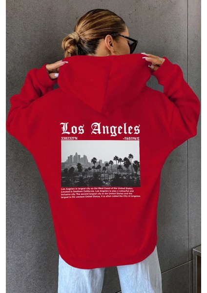 Los Angles Baskılı Sweatshirt