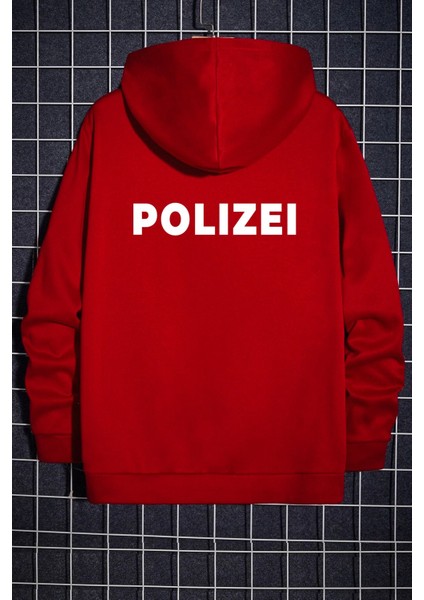 Polizei Sırt Baskılı Sweatshirt