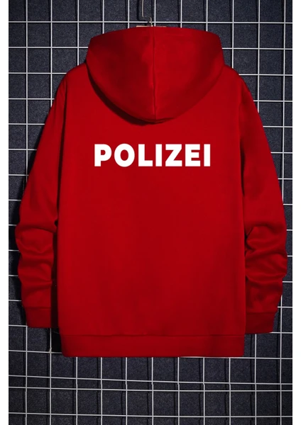 Polizei Sırt Baskılı Sweatshirt