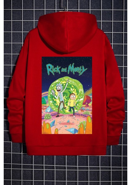 Rick And Morty Baskılı Sweatshirt
