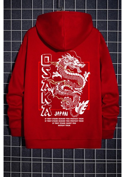 Osaka Baskılı Kapüşonlu Sweatshirt