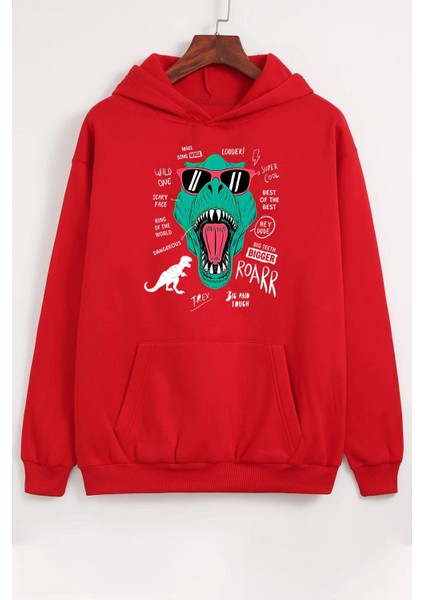 T - Rex Baskılı Sweatshirt