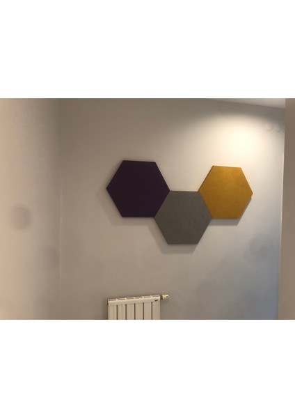 Altıgen Dekoratif Akustik Oda Kiti Renkli Ses Emici Hexagon Paneller Elit Acoustic