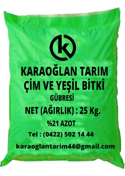 Yeşil Vadi Yeşil Bitki ve Çim Gübresi Bitki Coşturan Gübre Amonyum Sülfat Şeker Gübre