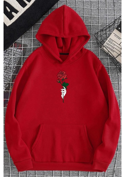Rose Baskılı Sweatshirt